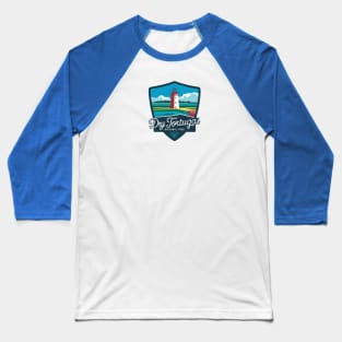 Dry Tortugas National Park Minimalistic Emblem Baseball T-Shirt